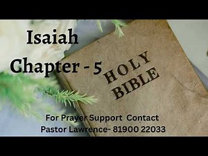 "The Vineyard of Judgment: Isaiah Chapter 5 | God's Judgment and Mercy"