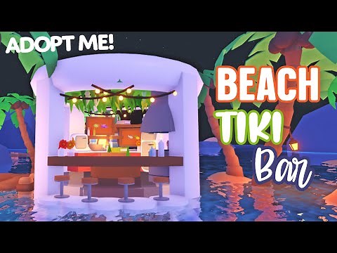 Beach TIKI BAR Speed Build 🥥🍍 | 1k Budget | Roblox Adopt Me