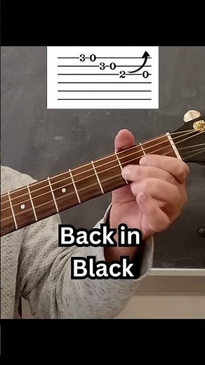 How to Play Back in Black Easy Guitar Lesson
