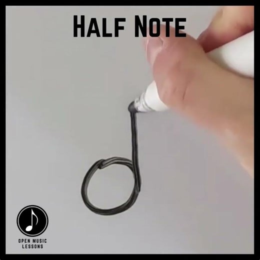 How To Correctly Draw A Half Note