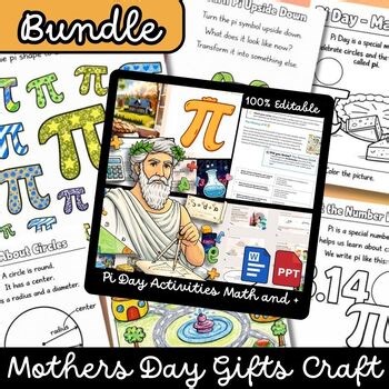 Pi Day March 14 | Pi Day Activities, Worksheets, Writing & Booklet | K–5 Bundle