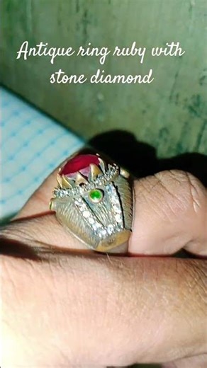 antique ring ruby 🔥 #antique #rings #shoetsvideo