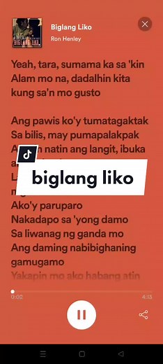 Biglang Liko: Lyrics and Meaning Explained