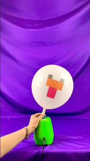 Inflating & deflating Minecraft Balloons! #shorts