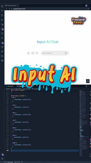 Insanely Beautiful AI Input in Action #html #css #htmlcss #uianimation #frontend