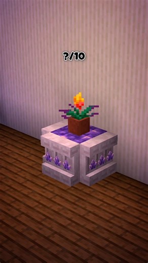 Title: Rate this Minecraft Plant Table 🌿🔥 | ?/10#Minecraft #MinecraftBuild #Shorts #BuildIdea