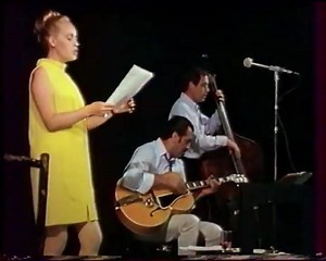 6.7K views · 176 reactions | Jeanne Moreau, Elek Bacsik et Michel Gaudry répètent en studio "Tu m'agaces" devant les caméras de Francois Reichenbach pour son documentaire télé "Les chansons de Jeanne Moreau" (1966). | Elek Bacsik | Facebook