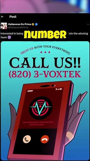 Did Hazbin Hotel Just Post Voxtek's Phone Number?!