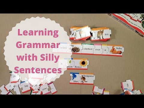 Learning Grammar with Silly Sentences