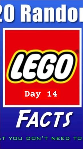 20 random LEGO facts that you don’t need to know day 14 #lego #funfacts