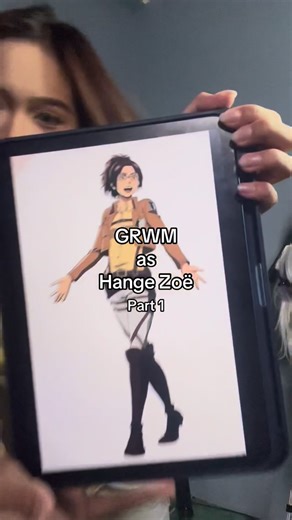 Vyxzo Vapor on Instagram: "finally able to share this!!! Here’s how I get into my S1 Hange Zoë cosplay with my handmade harness!!! I hope this helps someone 🥹🙏🏻 #hange #hangezoe #cosplay #AttackOnTitan #tutorial"