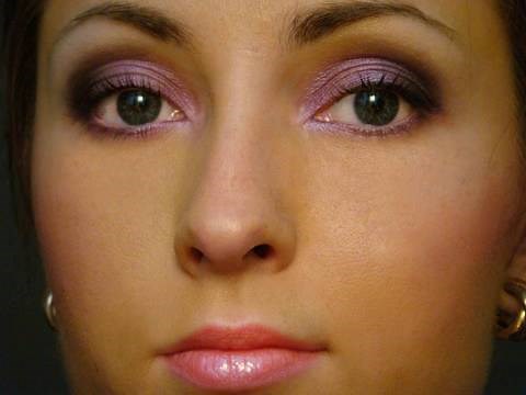 Makeup for brown/hazel eyes using purples