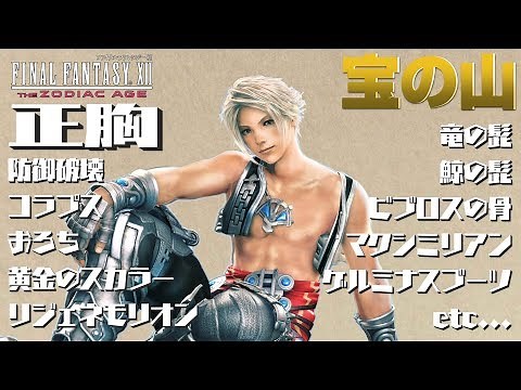 FF12 TZA Masamune, the strongest magic Collapse, Defense Destruction, Regeneration Morion, Indigo...