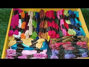 Embroidery Thread Colour Conversion|| Hand Embroidery Thread Types ||Beauty Express