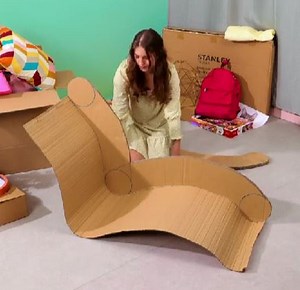 133K views · 189 reactions | Elegante y cómoda tumbona hecha de... ¡simple cartón! | Bella y Genial | Facebook