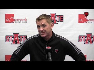 Arkansas State University football news conference Oct. 15