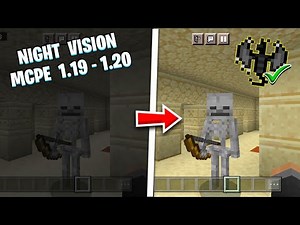 ✔️[ATUALIZADO] DOWNLOAD do ADDON de NIGHT VISION com RENDER DRAGON para o MINECRAFT PE 1.19-1.20