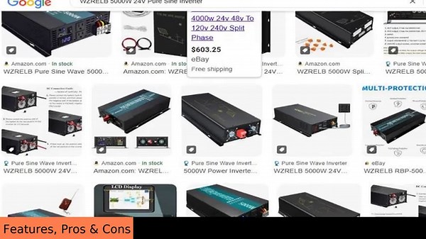 WZRELB 5000 watt 24 Volt Pure Sine Inverter Review - Pros & Cons - 5000 watt pure sine wave inverte