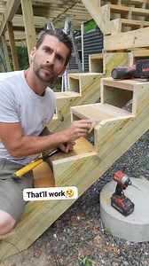 Here's a quick and easy way to repair those little pieces that tend to fly off. The stringer is when you go to nail and you're blocking for your deck project. #carpentrytips #construction #contractor #tipsandtricks #HomeImprovement #hacks #carpentry #builder #deck #tools #diy #fblifestyle | Your Favorite Contractor
