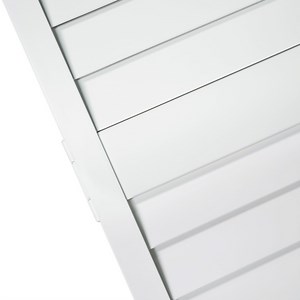 Plantation Louver Louver White Solid Pine Core Bi-fold Door