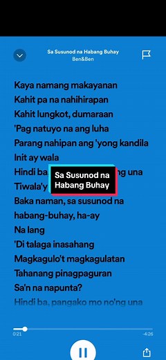 Mga Emosyonal na Lyrics ng 'Sa Susunod na Habang Buhay'