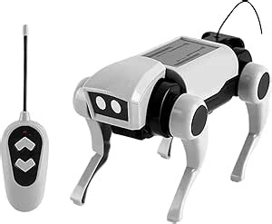 Robot Dog, 対話型リモコン操作スマートロボットペット タッチセンサー搭載 男女兼用, RCロボット犬おもちゃ 子供向け 3歳以上 自宅や旅行先で楽しめる