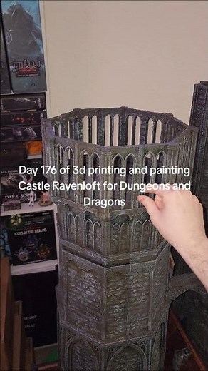 Ravenloft Castle, 3d printed. #ttrpg #3dprinting #dnd #dnd5e