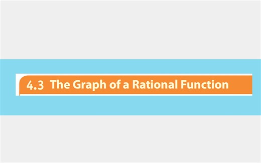 4.3 the graph of a rational function