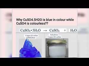 Why CuSO4 is blue in colour but CuSO4 is colourless?|💥🔥 #viral#foryou #chemistry #shorts