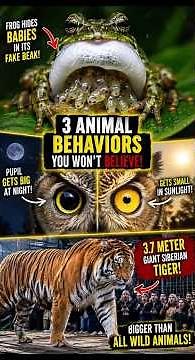 3 Animal Behaviors You Won’t Believe Exist 😱 #1 Will Shock You! #facts #shorts