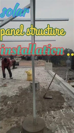 solar panel structure installation