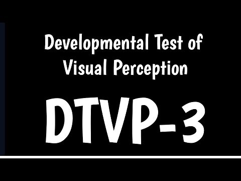 Developmental Test of Visual Perception | Visual Perception Skills | DTVP-3 |