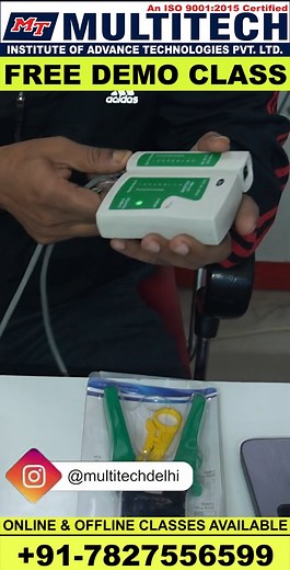 1K views · 11 reactions | CCTV Lan cables testing UTP Cable testing #shorts #video #cctvcamera #cctv #cctvtraining #short . . #MultitechInstitute #Multitech #MultitechInstitutedelhi #CCTVrepairingcourse #CCTVrepairinginstitute #CCTVrepairing #CCTVrepairingdelhi #CCTVrepairingtilaknagar #CCTVcamerarepairinginstitute #CCTVcamerarepairingcourse | Multitech Institute | Facebook