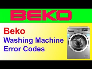 Beko Washing Machine Error Codes And Solution Troubleshooting Urdu/Hindi