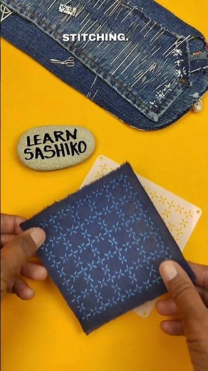 SASHIKO | Templates are great for any skill level. #sashiko #beginnersewing