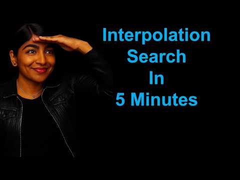 Interpolation search in 5 minutes (by learn-dsa.com)