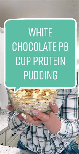 White Chocolate Peanut Butter Cup Protein Pudding Recipe