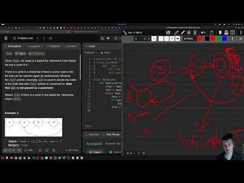 Solving Leetcode 141. Linked List Cycle in Python