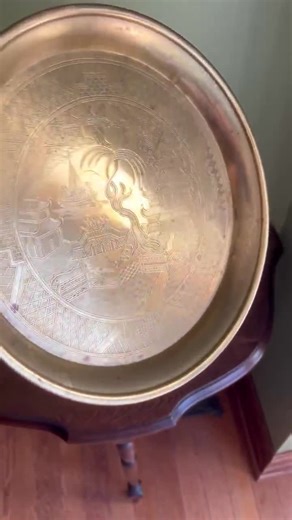 Vintage Chinese Brass Pedestal Table With Round Top and Ornate Brass Stand//brass Planter Stand/| Brass Flower Pot Stand - Etsy