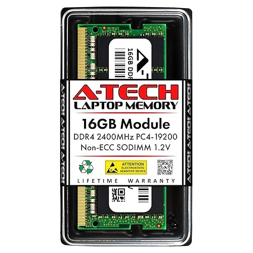 A-Tech 16GB RAM for Lenovo IdeaPad L340-15API (1 x 16GB) DDR4 2400 MHz PC4-19200 Non-ECC Unbuffered SODIMM