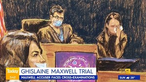 A key accuser against British socialite Ghislaine Maxwell has this morning returned to the witness stand to face-cross examination. MORE: http://9Soci.al/6VI330s2BcU #9News | Nightly at 6pm | 9 News