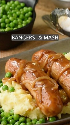 Bangers and Mash with Onion Gravy