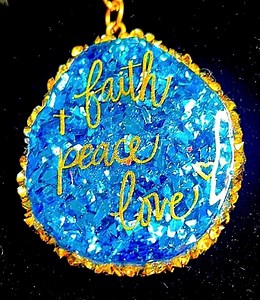 Handmade Rhinestone Resin Keychain: Inspirational Quote Accessory - Etsy