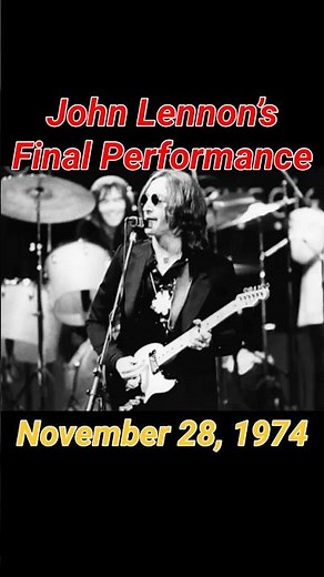 John Lennon’s Final Performance #thebeatles #beatles #johnlennon #musichistory #music
