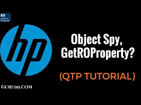 Object Spy , GetROProperty - HP UFT/ QTP TutoriaL #30