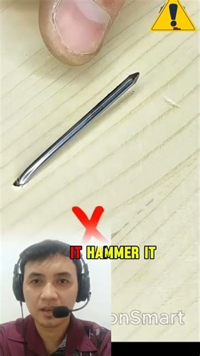 Don’t Just Bend a Nail — Do This Instead #shorts #woodworking #diytips #safetyfirst