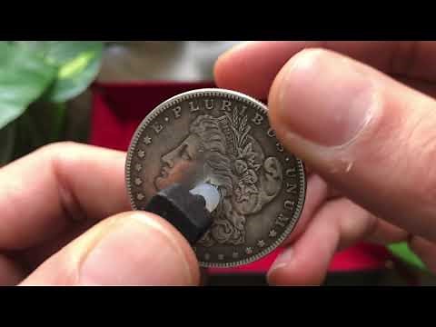 MUST HEAR - Ping Test - REAL 90% Silver Counterfeit Morgan Dollar 1889CC