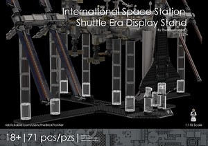 LEGO MOC-111750 ISS 1/110 Scale Space Shuttle Display Stand - Addon & Mod (Space 2022)