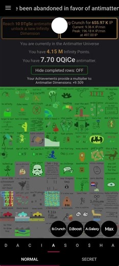 Getting my first Infinity Dimension