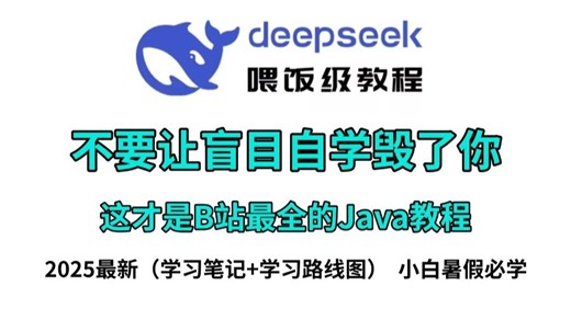 【全300集】这绝对是全B站最完整的Java零基础入门全套教程，2025最新版，全程干货无废话，0基础小白学Java看这个就够了！